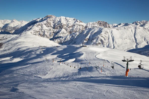 Hora de inverno em Alpes — Fotografia de Stock