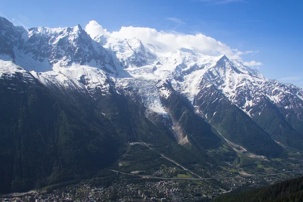 Ansicht, wenn mont blanc — Stockfoto