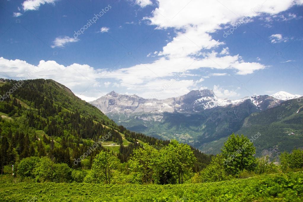 valley in French Alps