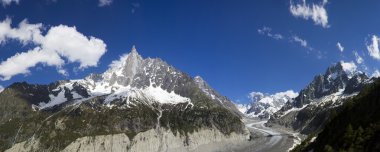 Hó- és gleccser közeli Chamonix csúcsok