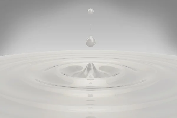White Liquid Drop — Stock Photo, Image