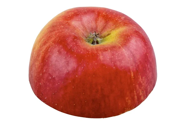 Cortar la manzana sobre un fondo blanco — Foto de Stock