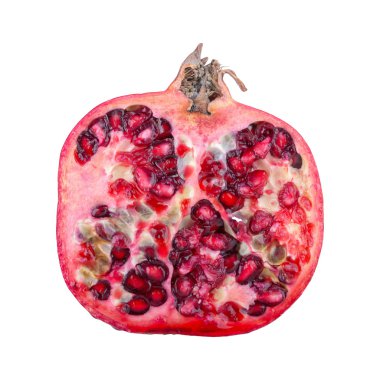 Beyaz arkaplanda nar kes