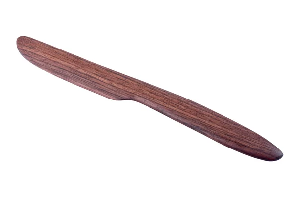 Cuchillo de madera sobre fondo blanco —  Fotos de Stock