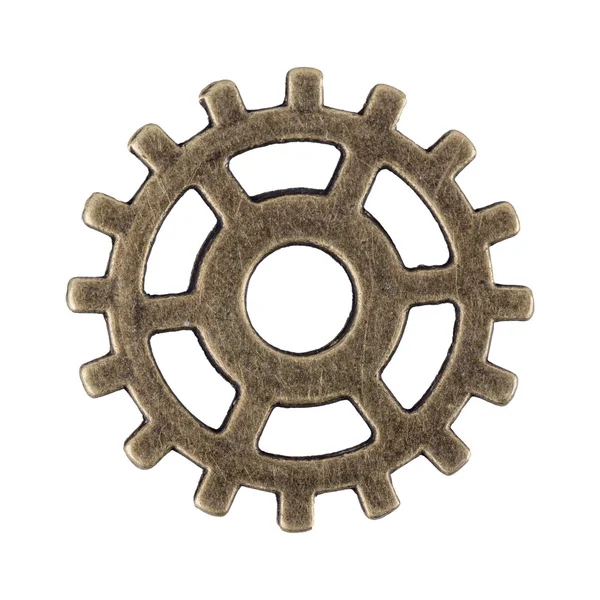 Small gear on a white background — Stock Photo, Image