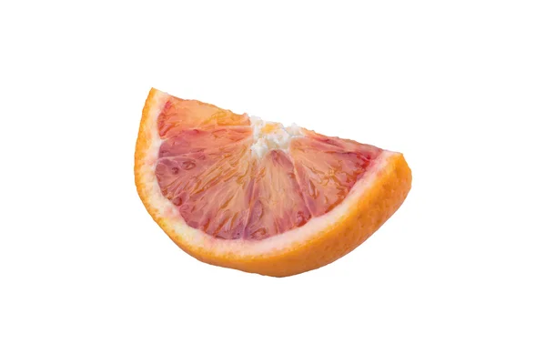 Snijd oranje op een witte achtergrond — Stockfoto