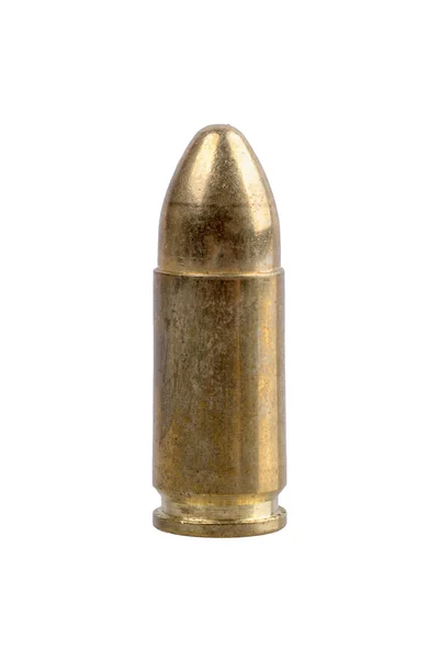 Όπλο σφαίρα σε λευκό φόντο — Φωτογραφία Αρχείου