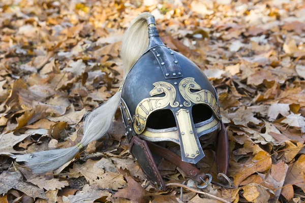 Шлем викингов — стоковое фото