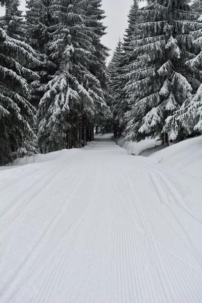 Winterweg — Stockfoto