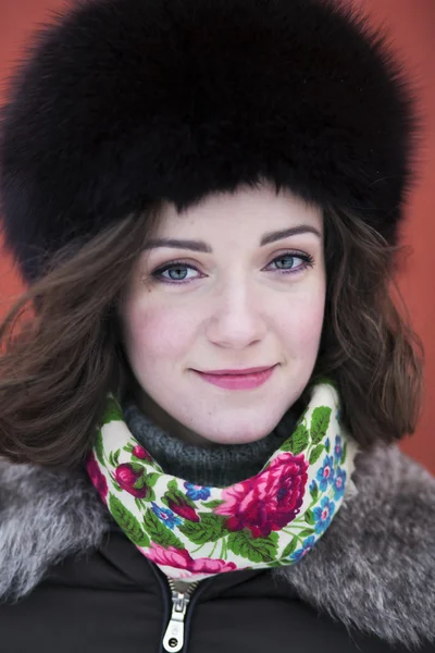 Portrait of a woman on a fresh air — Stock Photo, Image