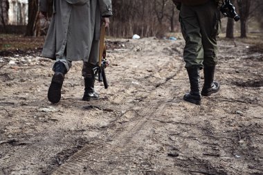 Başarılı askeri misyon sonra geri eve dönüş yolu