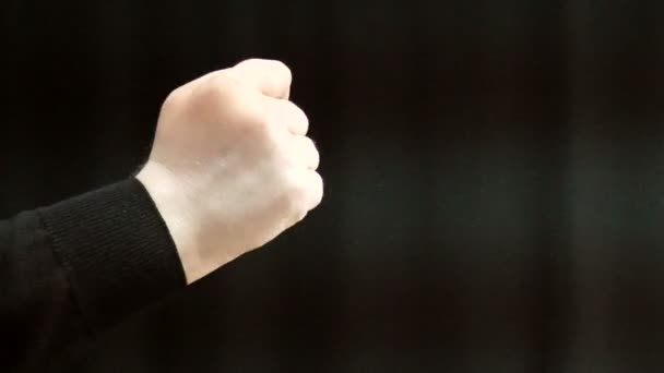 Händer, fingrar och nummer — Stockvideo