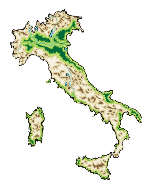 Italy map — Stock Vector