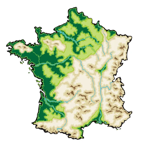 France map — Stock Vector