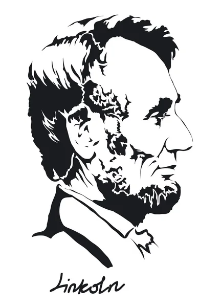 Abraham Lincoln vektör portresi