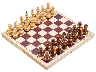 bir satranç tahtası ile satranç