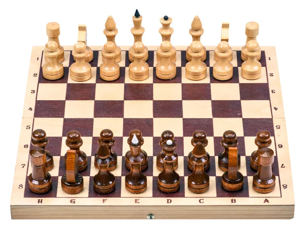 Шахи з шаховою дошкою — стокове фото