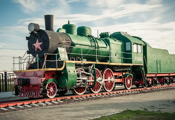 Vieilles locomotives à vapeur — Photo