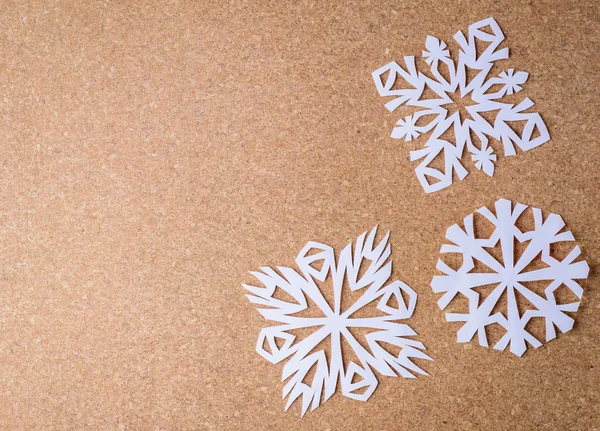 Weiße Schneeflocken — Stockfoto