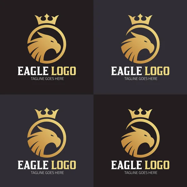 Eagle Logo Ontwerp Sjabloon Vectorillustratie — Stockvector