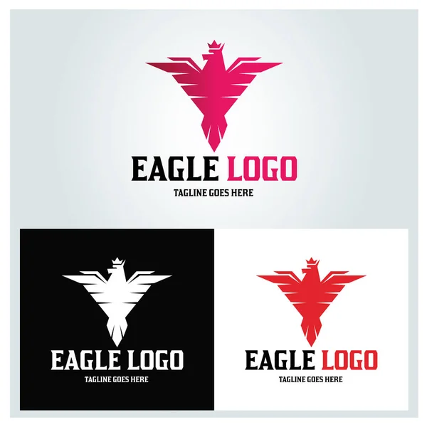 Modelo Design Logotipo Águia Ilustração Vetorial — Vetor de Stock