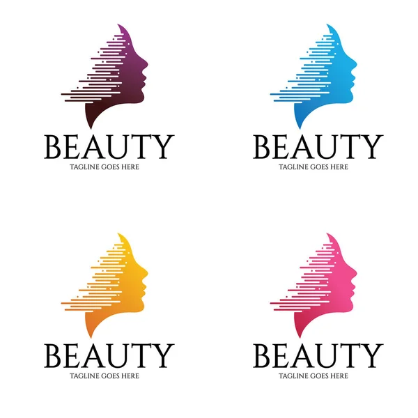 Beauty Tech Logo Design Vorlage Vektorillustration — Stockvektor