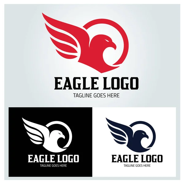 Modèle Conception Eagle Logo Illustration Vectorielle — Image vectorielle