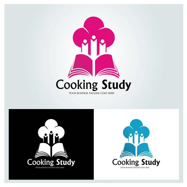 Cozinhar Modelo Design Logotipo Estudo Ilustração Vetorial —  Vetores de Stock