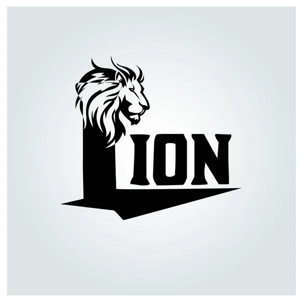 Leeuw Logo Ontwerp Template Vectorillustratie — Stockvector