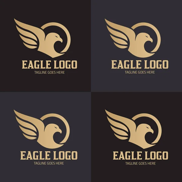 Adler Logo Design Vorlage Vektorillustration — Stockvektor
