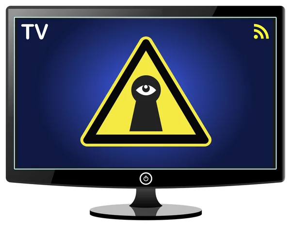 Smart Tv szpiegostwo na Ciebie — Zdjęcie stockowe