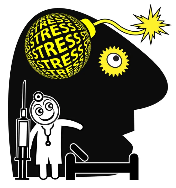 Doente com perturbação aguda do stress — Fotografia de Stock