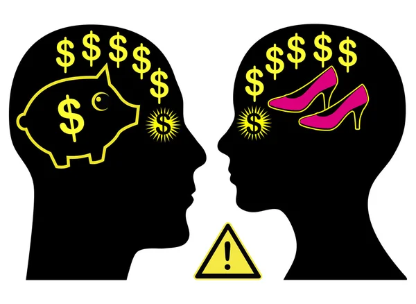 Äktenskaplig pengar konflikt — Stockfoto