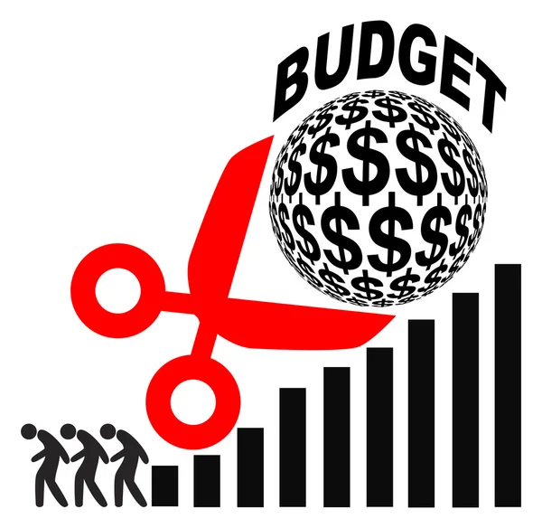 Budget Cuts and Rising Profits — Stock Photo, Image