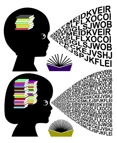 Habilidades de leitura diferentes — Fotografia de Stock