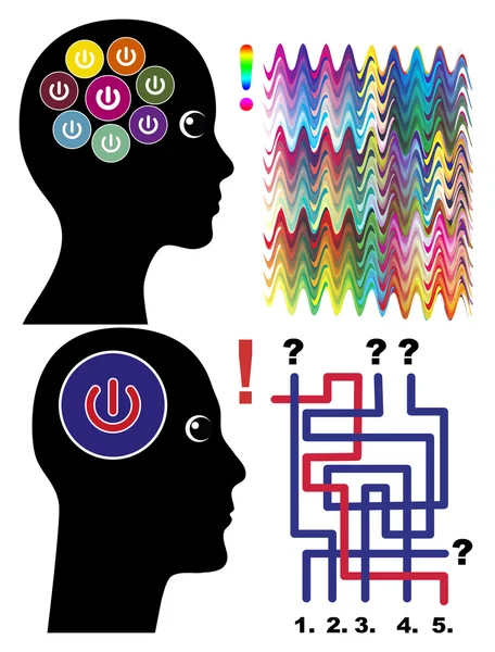 Multitarea versus Tarea individual — Foto de Stock