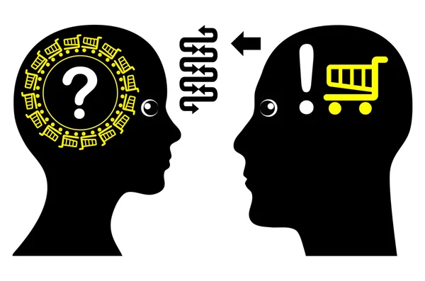 Diferencias en las decisiones de compra — Foto de Stock