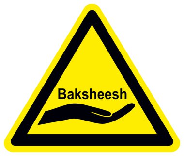 Baksheesh clipart