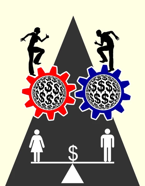 Равная оплата — стоковое фото