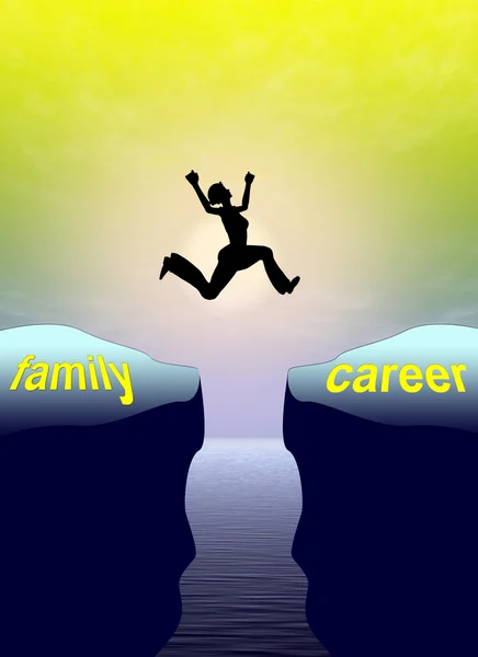 Family versus Career — Stock Photo, Image