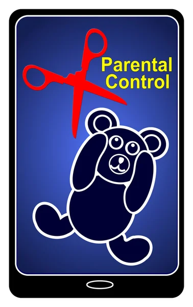 Smartphones and Parental Control — Stock Photo, Image