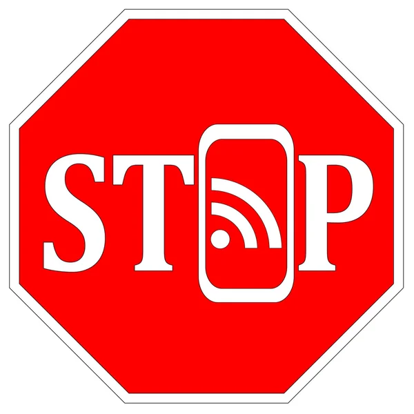 停止使用智能手机 — 图库照片