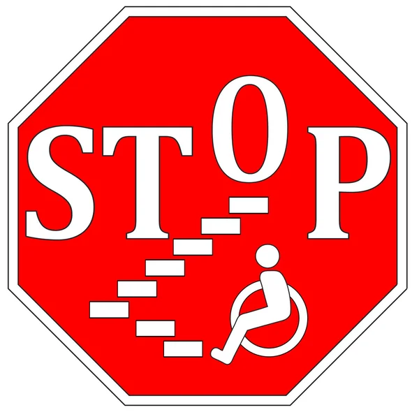 Stoppa funktionshinder diskriminering — Stockfoto
