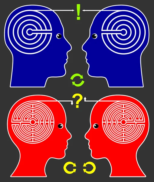 Diferentes patrones de comunicación —  Fotos de Stock