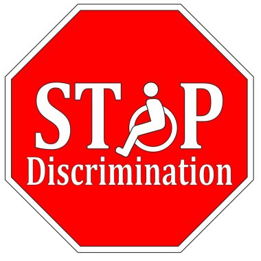 Stop Disability Discrimination clipart