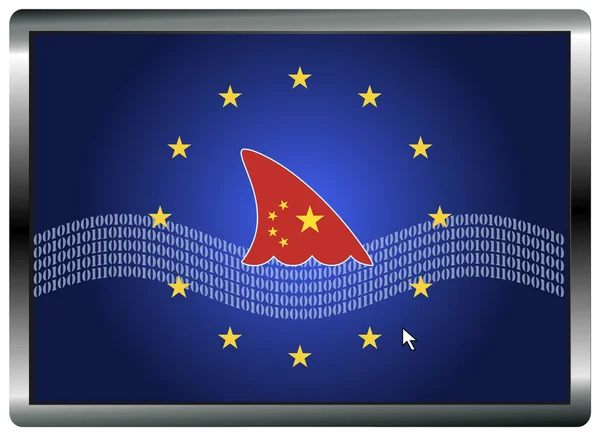 China spioniert Europa aus — Stockfoto