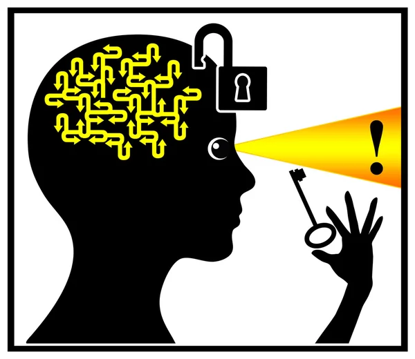 Unlock and activate your brain — Stock Photo, Image