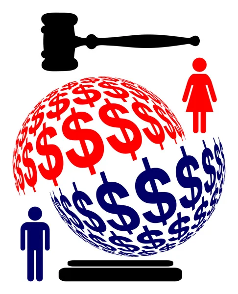 Dividing Marital Assets — Stock Photo, Image