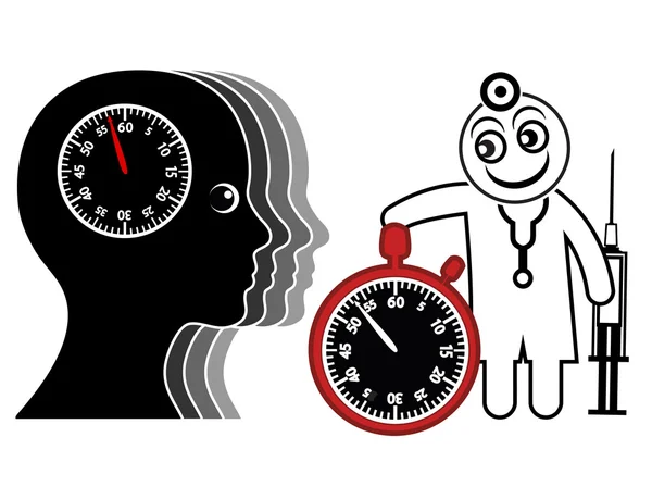 Time Pressure for Doctor and Patient — Stock Photo, Image