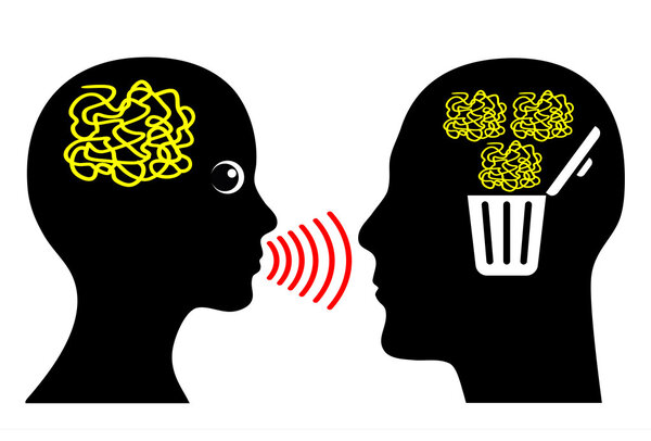 Муж устал слушать.
